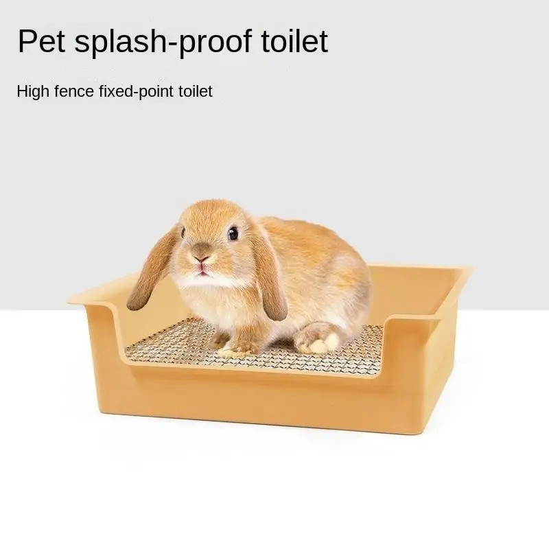 Small Pet Supplies Toilet Antiturnover Litter Box Trainer Corner bathroom Pet Cleaning Supplies For