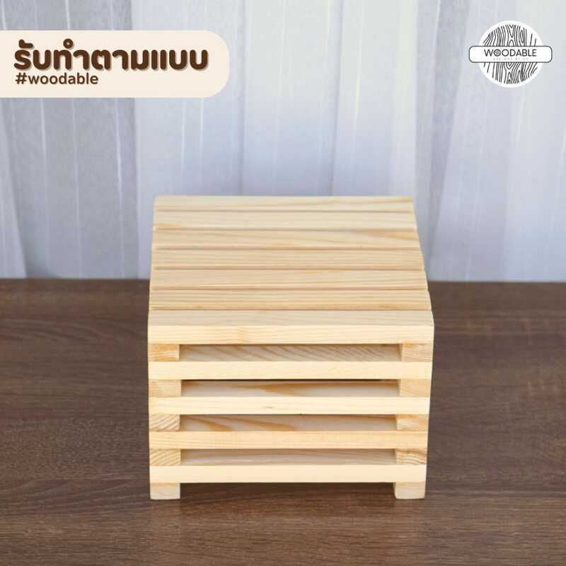 1. รับสั่งทํา 2. ชามอาหารชั้นวางไม้อเนกประสงค์ W7 L7 H5 สําหรับวางน้ําพุแมว ขนาด W9 L9 x H2 นิ้ว ทํา