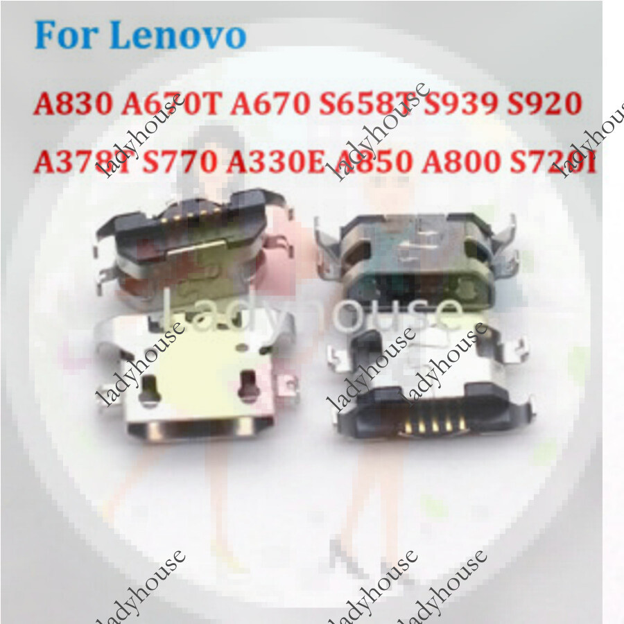 10-100pcs Usb Charger ชาร์จ Pin Dock พอร์ตปลั๊กสําหรับ Lenovo A830 A670T A670 S658T S939 S920 A378T 