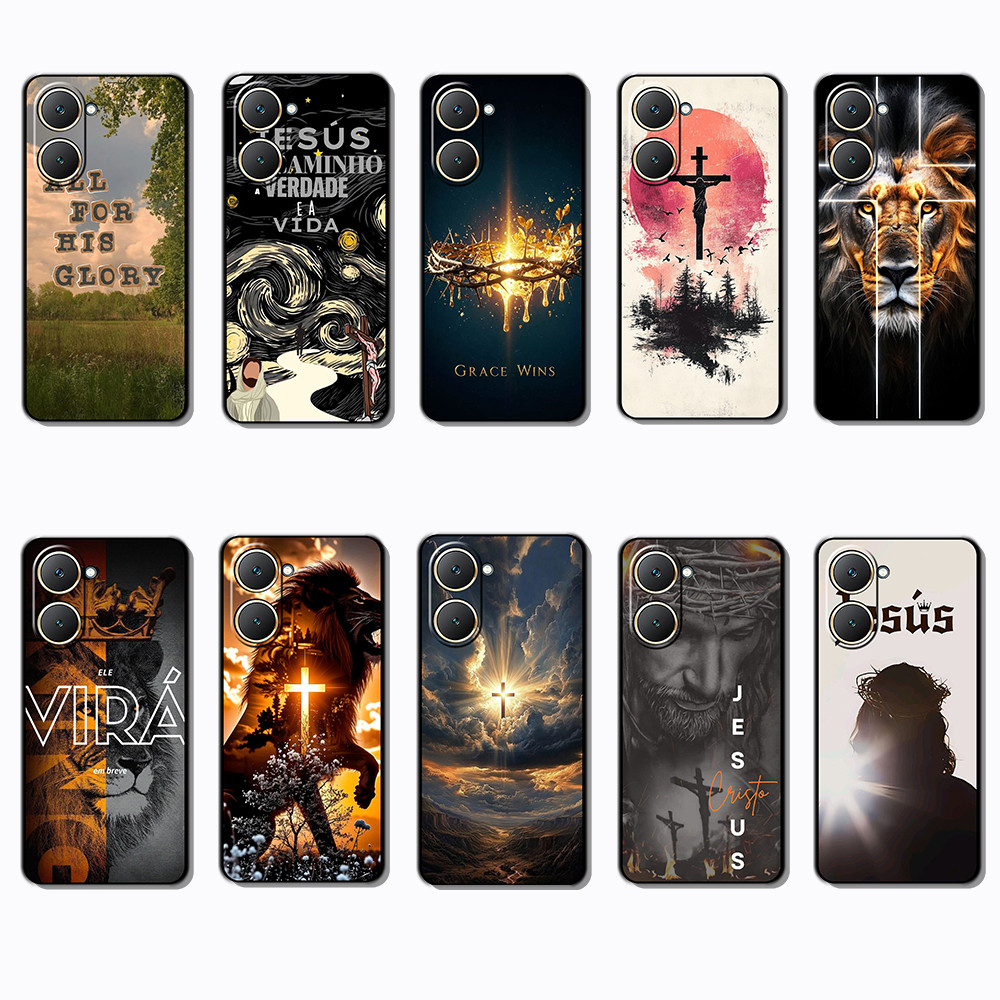 สําหรับ Vivo Y03 Y30T Y18 Y18S Y18E T3 Z9 lite Y37M พระเยซูนุ่มเคสโทรศัพท์โปร่งใส