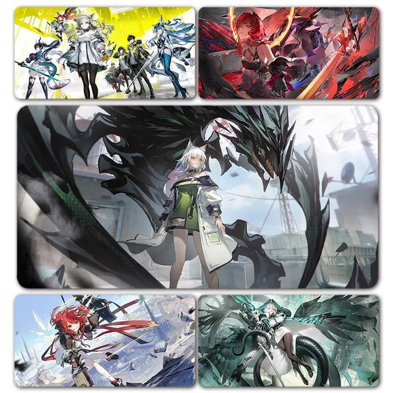 Arknights Endfield Exusii Dusk Kalsit Laevatain Gaming Girls Mouse Pad Mousepad XXL คีย์บอร์ดแผ่นรอง