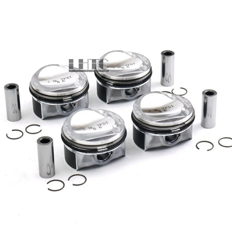 Pistons & Rings Oversized 83mm +0.5 / Φ21mm For VW Passat Audi A3 A4 A5 1.8 TFSI 06H107065BS 06H107