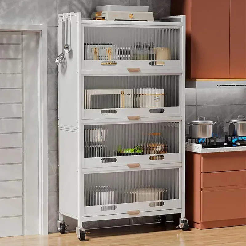 Rolling Casters,Suitable for Restaurants、Living Room and Study(White,12.6 Inches Deep x 27.6 Inches