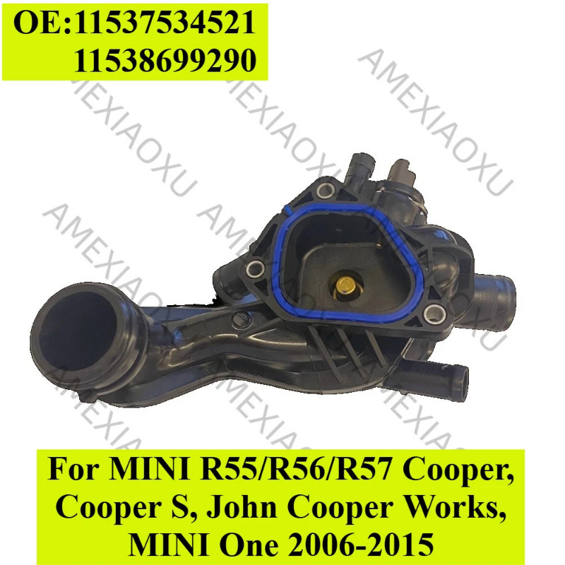 Engine Coolant Thermostat 11537534521,11538699290 For MINI R55/R56/R57 Cooper,Cooper S, John Cooper