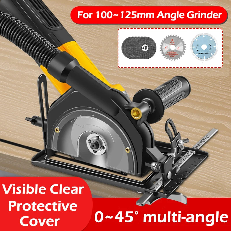 Angle Grinder Bracket Dust Cover 0-40mm Depth Adjustable Grinder Bracket Hand Angle Grinder Convert