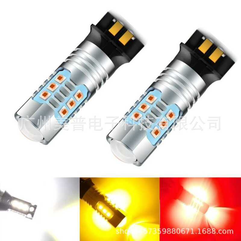 PW24W 2525 10SMD 10LED ไฮไลท์รถหลอดไฟ PW24W ไฟวิ่งกลางวันไฟเลี้ยว