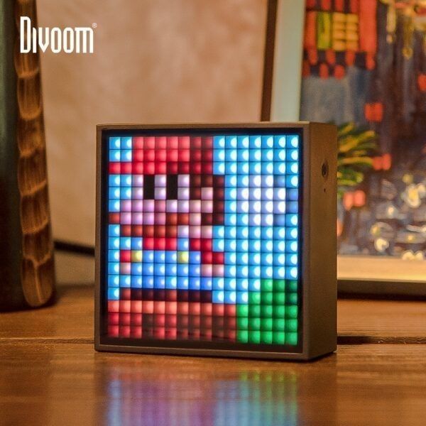 Divoom Timebox-Evo Pixel Art ลําโพงบลูทูธ DIY จอแสดงผล LED กล่องนาฬิกาปลุก RGB Ambient Light