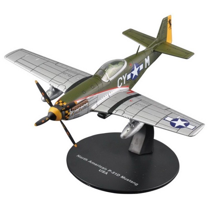 DeAGOSTINI Masterpiece Aircraft 1/72 No.78 American P51 Mustang Fighter สําเร็จรูปโลหะผสมรุ่น Out of
