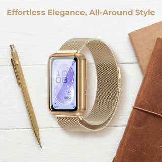 สายแม่เหล็กกรณี TPU for Huawei Band 11 11 Pro 10 9 8 NFC แถบโลหะสแตนเลสปกป้องหน้าจอ อุปกรณ์เสริม for Huawei Band NFC