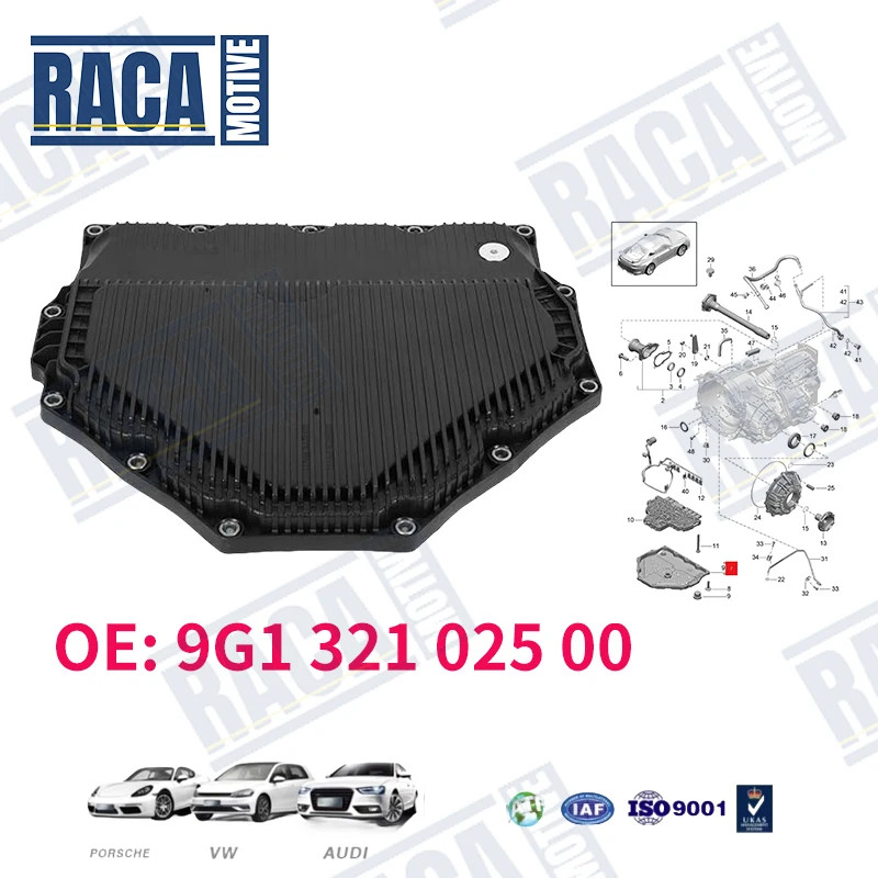 For Porsche 911 991 992 997 718 982 Cayman Boxster 982 987 Transmission Oil Pan 9G132102500 9G13210