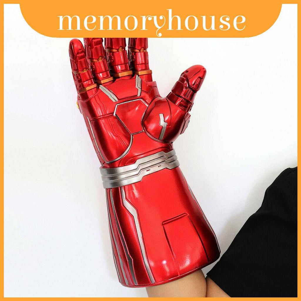 ถุงมือ LED Iron Man Marvel จากวัสดุ PVC นุ่ม สวมใส่สบาย