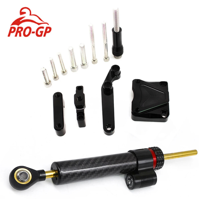 Carbon Motorcycle Damper Steering For Kawasaki EX300 NINJA300 2013-2017 2016 2015 2014 Aluminum Sta