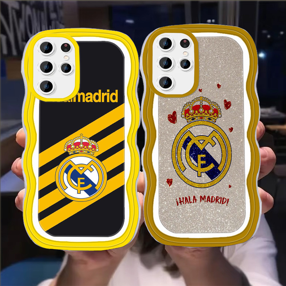 S-44 Real_Madrid Casing สําหรับ Samsung S22 S25 S21 S20 Plus Ultra FE TPU โปร่งใส