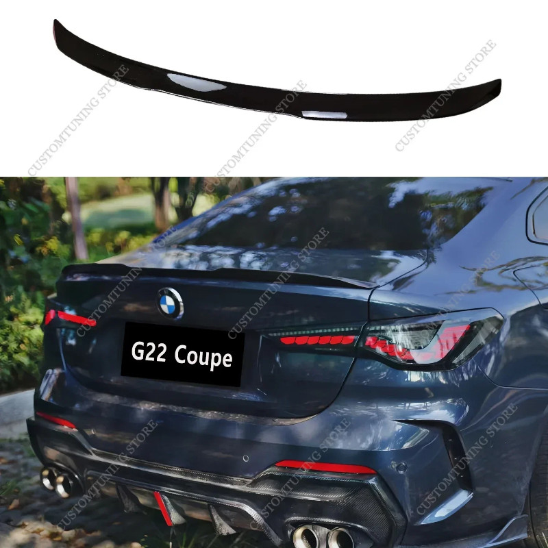 Gloss Black ABS OEM M4 Style Rear Spoiler For BMW G22 G82 Coupe 420i 430i 420d 430d M440i M440d 2 D