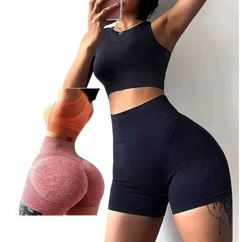 C Seamless Women's Butt Lifting Shorts Workout Shorts High Waisted Booty Scrunch Shorts Athletic Gy
