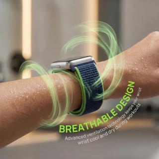 สายรัดกีฬาแบบลูปไนลอน for Smartwatch Huawei Band 11 11 Pro /Huawei Band 10 9 8 7 NFC สายรัดข้อมือปรับได้ที่ระบายอากาศ