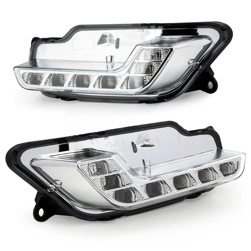 Car Front LED Left Right Side Daytime Running Light DRL Signal Light For Mercedes-Benz E250 E300 E3