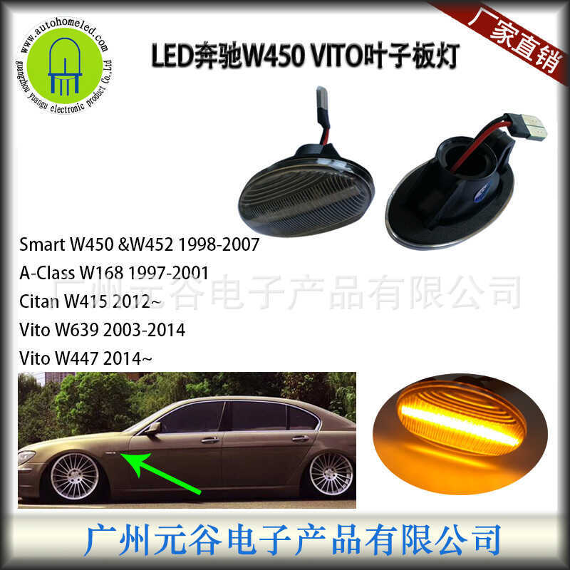 เหมาะสําหรับ Mercedes-Benz W450 VITO VITO CITAN W168 W415 W639 W447 Fender ไฟเลี้ยวสัญญาณ