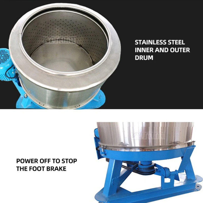 Large capacity 100kg dehydration machine stainless steel dried machine large dried bucket industria