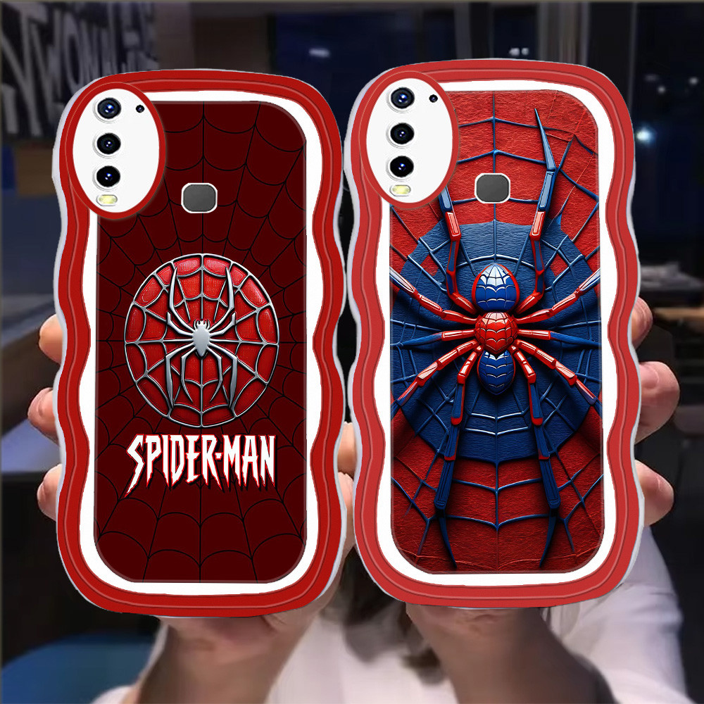S-26 Spider Man Casing สําหรับ VIVO Y17 Y19 Y15 Y12 Z3 Z1 Pro TPU โปร่งใส
