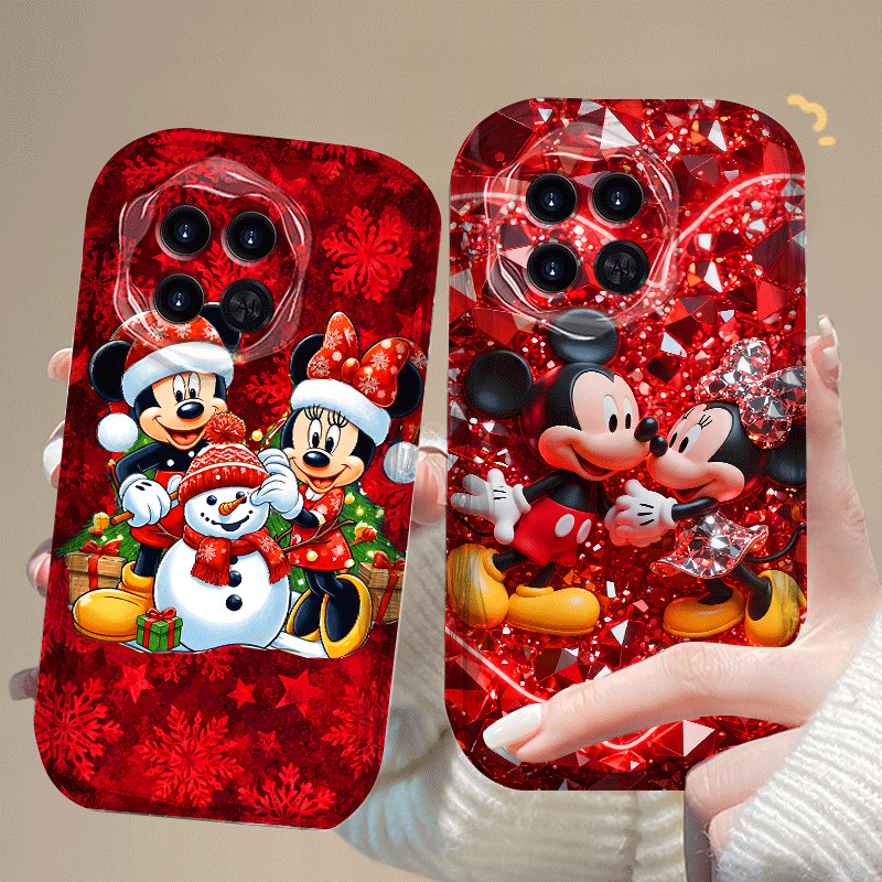 ปลอกสําหรับ TECNO Camon 30 40 Prime Pro 5G 4G CL679 หรูหราแฟชั่นน่ารัก Mickey Minnie หิมะการ์ตูน 2D 