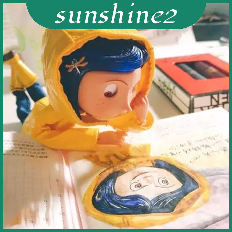 Bendy Enchanting 6 "Coraline Action Figure ตุ๊กตาสีเหลืองสําหรับเสื้อกันฝนสะสม