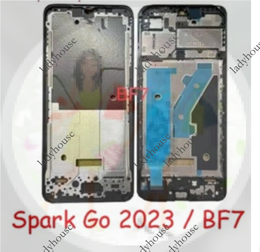 กรอบด้านหน้า LCD สําหรับ Tecno Spark Go 2023 Pop 7 Pro BF7 BF7n BF7h BF6 กรอบด้านหน้า