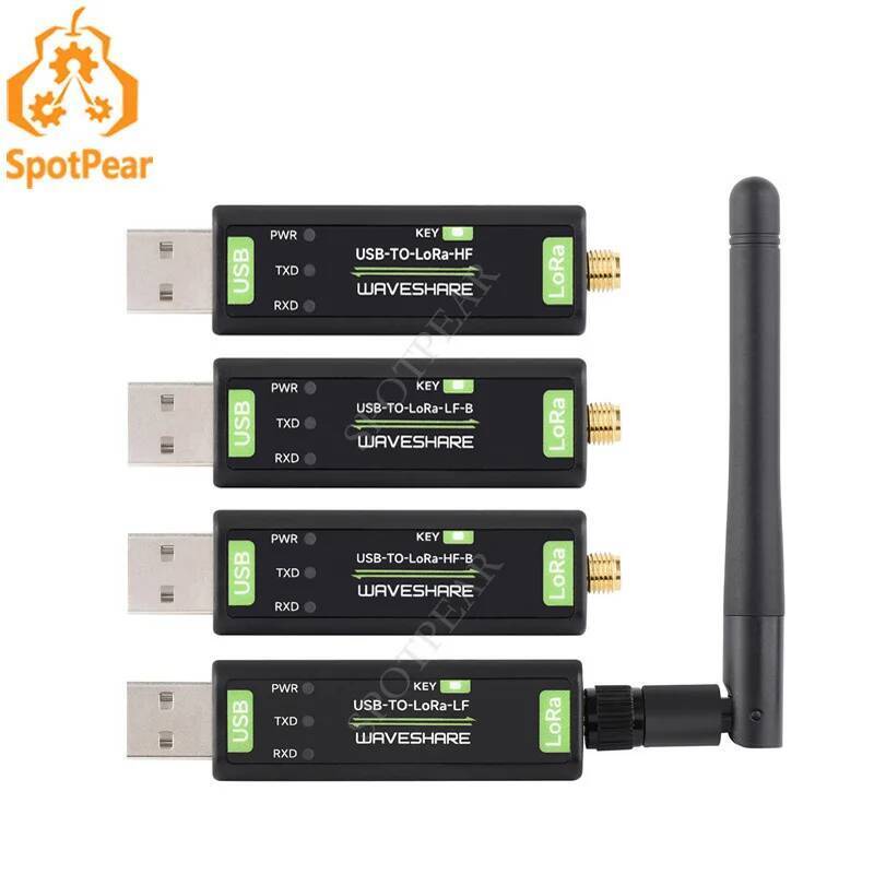 โมดูลถ่ายโอนข้อมูล USB ถึง LoRa ตามบน SX1262 เหมาะสําหรับการอนุกรมข้อมูลในอุตสาหกรรมและการเกษตร