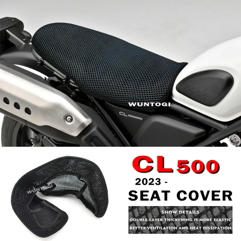 Motorcycle Seat Cover For Honda CL500 SCL500 Scrambler 2023 Seat Covers Seat Protect Cushion 3D Air