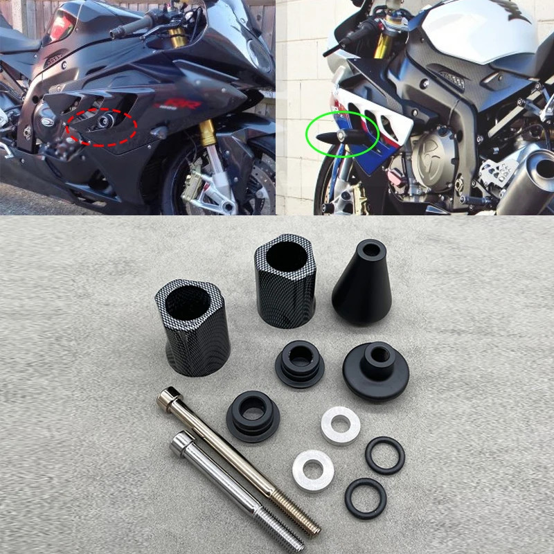 Fit for BMW S1000RR 2010-2013 2011 2012 HP4 2013 Motorcycle No Cut Frame Sliders Crash Falling Prot