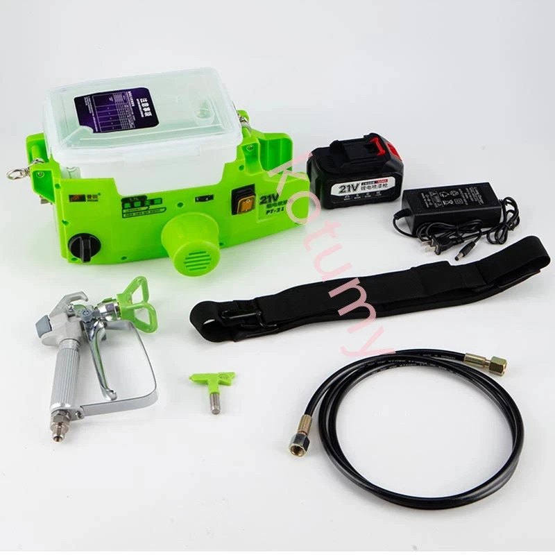 1.7 L Portable Airless Sprayer Paint Latex Wall Painting Machne Lithium Battery High-pressure Paint