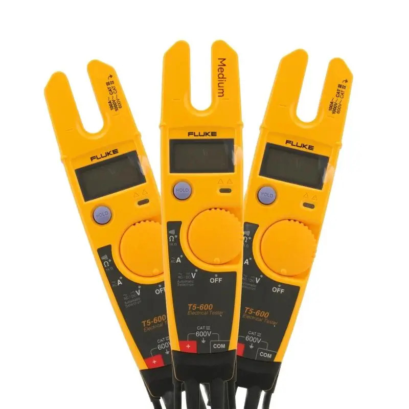 T6-1000 PRO Electrical Tester Clamp Ammeters 1000V AC/DC True RMS Fork Meter with Carry Case T5-600