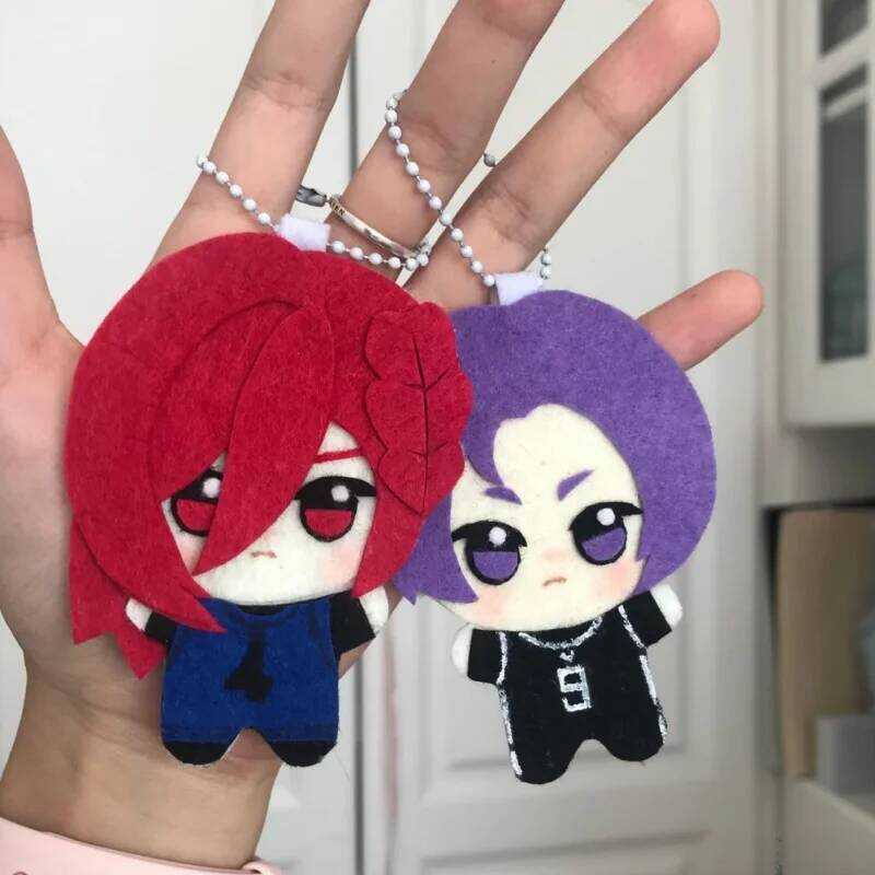 C Anime Blue Lock Hiori You Isagi Yoichi Cosplay Plush Doll Fluffy Maumet Pendant Puppet Keychain K