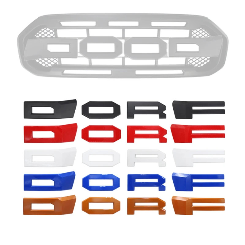 Raptor Grille Letters Modified Grill Letters Fit For RANGER 2019-2021 T8 PX MKIII MK3 XL XL+ XLS XL