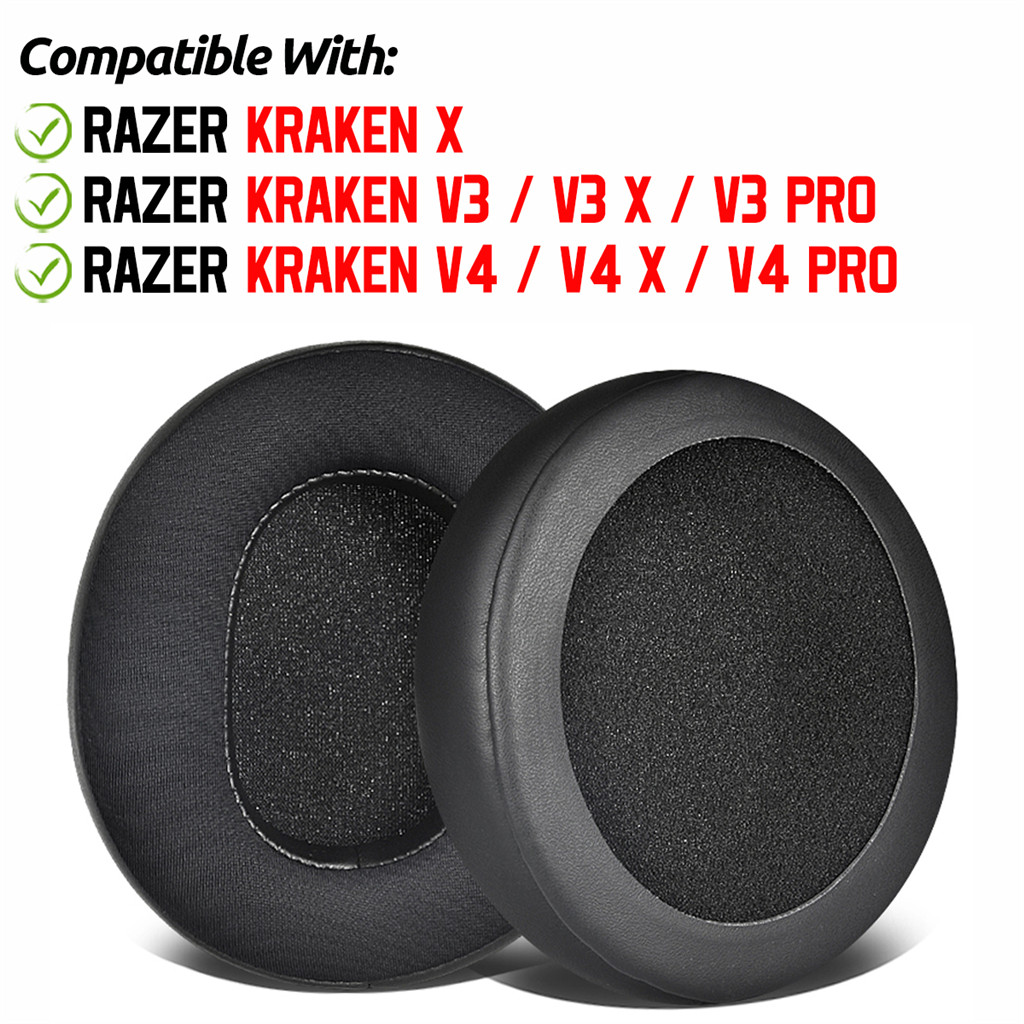 สําหรับ Razer Kraken X V4 V3 Pro V4X V3X หูฟัง CoolingGel แผ่นรองหูฟังชุดหูฟัง Earmuffs เปลี่ยนฝาครอ