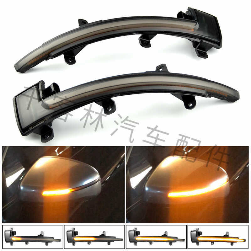 เหมาะสําหรับ Audi TT MK2 8J TTS R8 2007-2014 LED กระจกมองหลังน้ําไหลไฟเลี้ยว