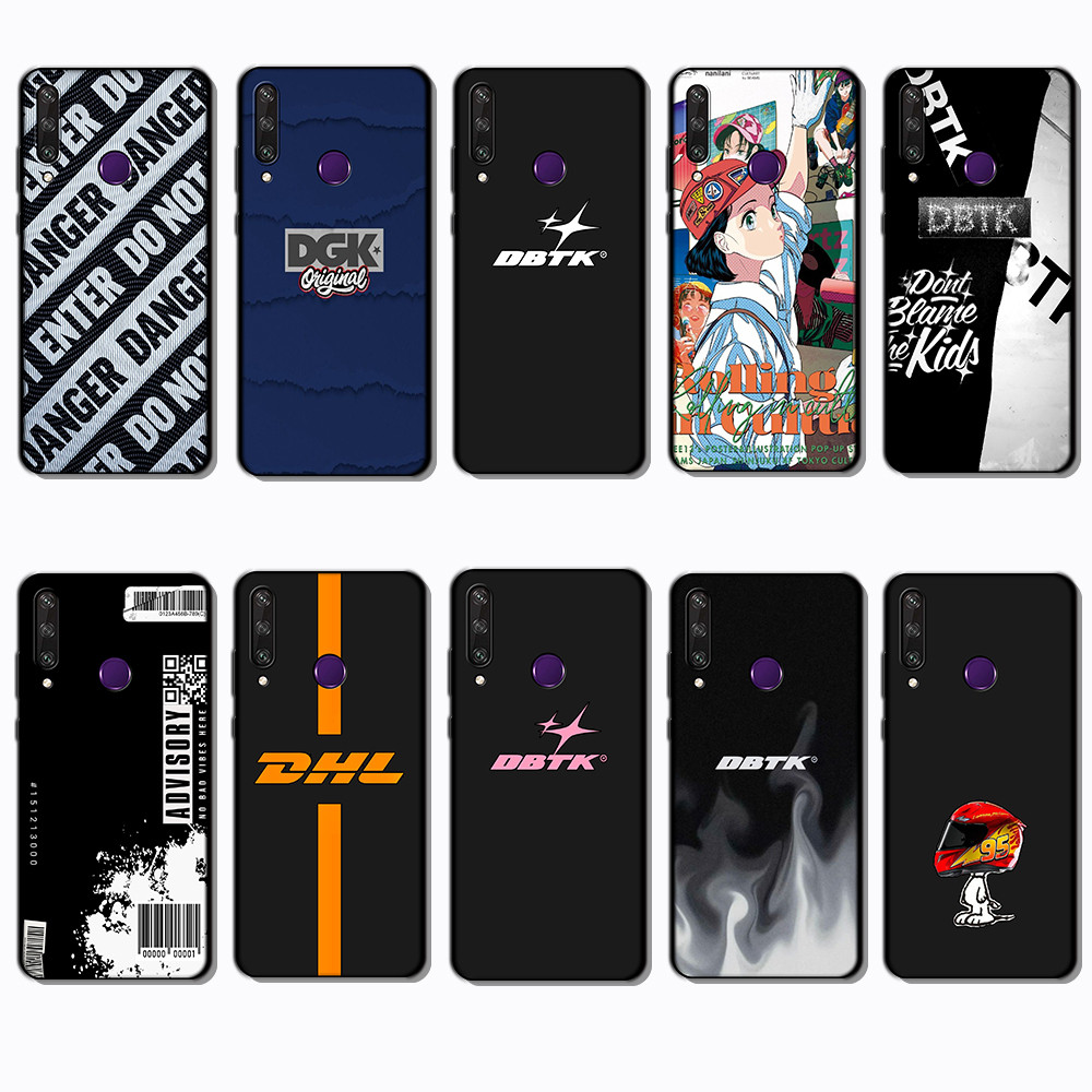 สําหรับ Huawei Y6P Y7A Y8P Y9A Y5 Y6 Prime dbtk เคส TPU สีดํานุ่ม