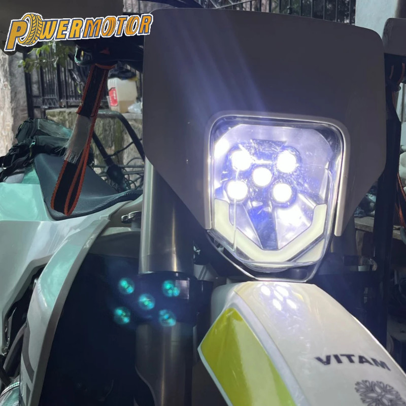 for Husqvarna TE 250 300 Supermoto Motorcycle Headlight LED  Headlamp Wick Motocross Dirt Bike Endu