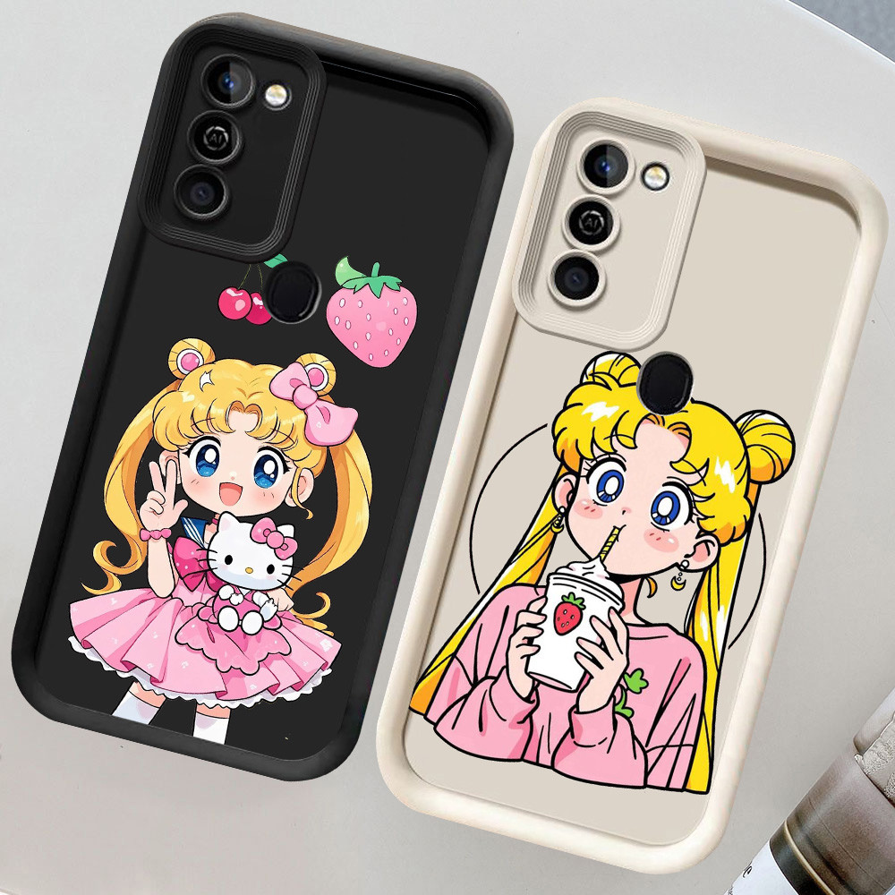 CH47 Sailor Moon Soft Casing สําหรับ Infinix Smart 10 6 Plus 5 Ram2 Ram3 เคสป้องกัน