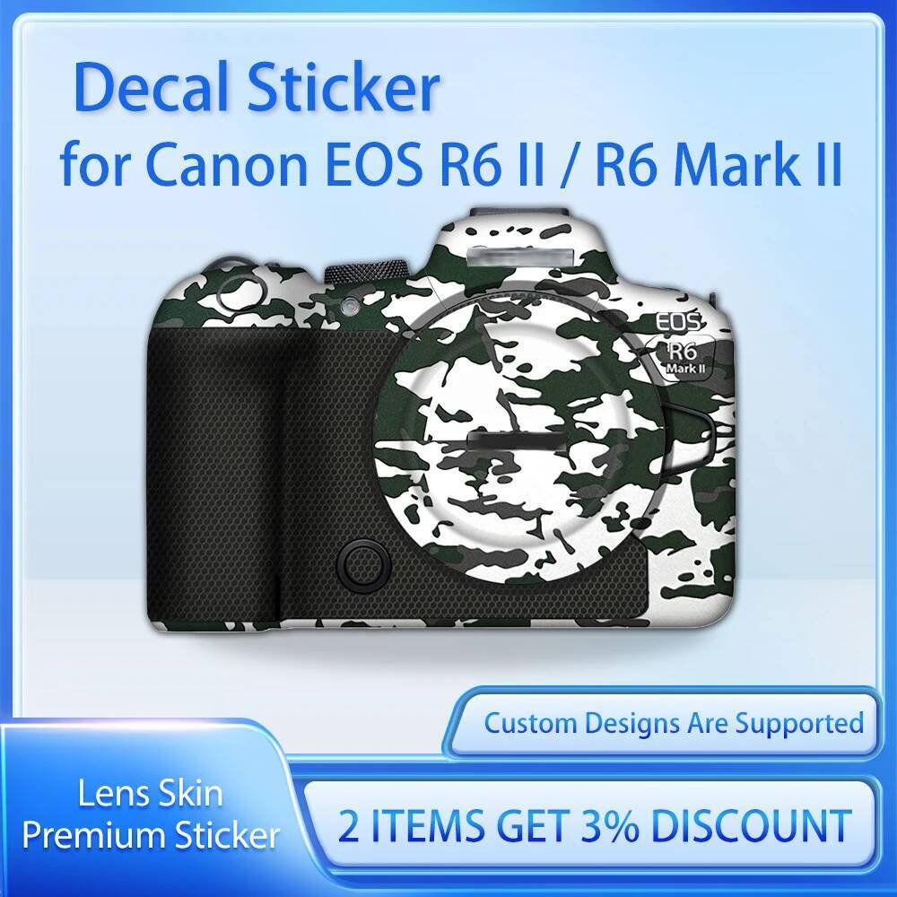สําหรับ Canon EOS R6 Mark II R62 กล้อง Skin Decal R6II Decal ผิว EOS R62 ป้องกันฟิล์มฟิล์ม Skin Wrap