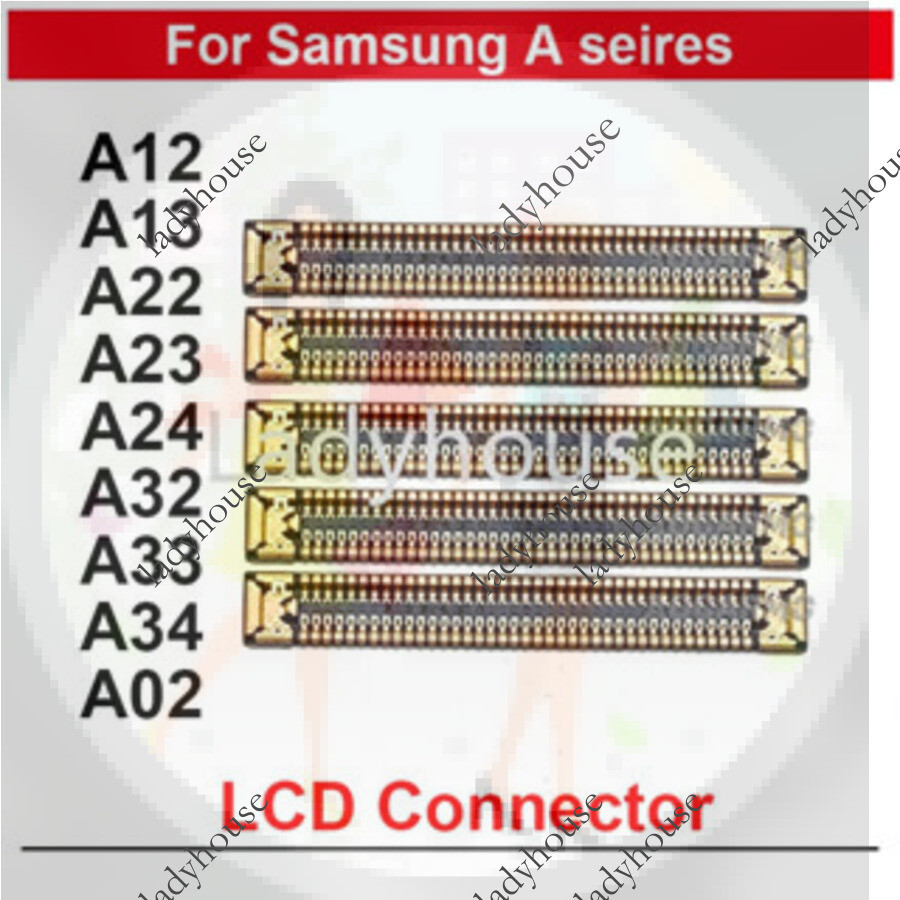 1-5pcs LCD FPC หน้าจอสําหรับ Samsung Galaxy A12 A13 A23 A22 A24 A32 A33 A34 A02 บนเมนบอร์ดอะไหล่
