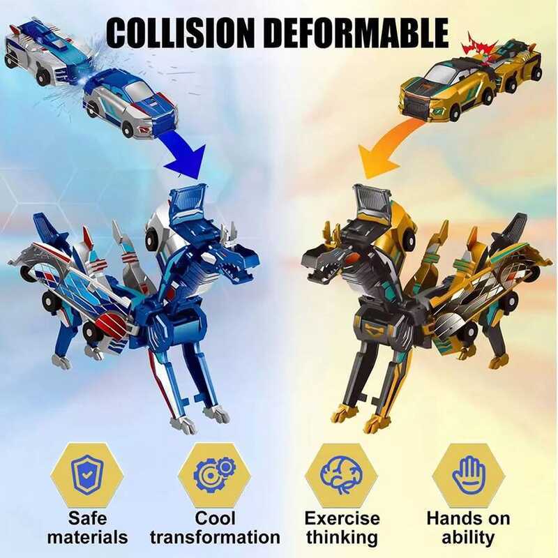 C Diy - Unicorn Transformer : Magic Transformation Er Combination C 2 In 1 Kids Magnetic Collision