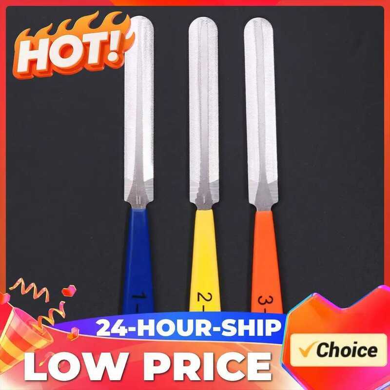 C 3Pcs/Set Fret End Smoothing File Luthier Repair Tools Diamond Guitar String Nut Polishing Files M