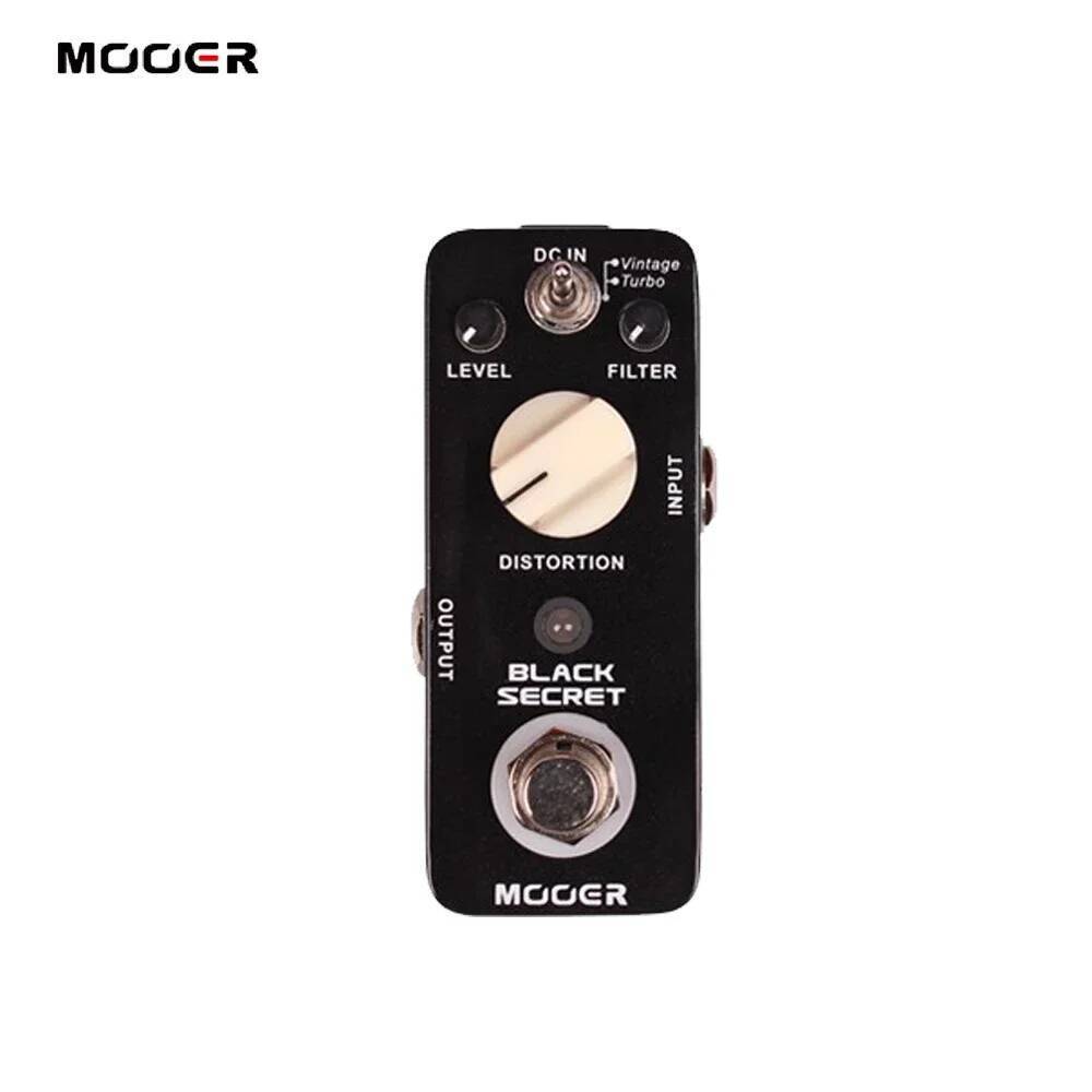 Mooer Black Secret Distortion กีตาร์ไฟฟ้าเหยียบ 2 โหมดการทํางาน True Bypass Mini Pedal Copy จาก Proc