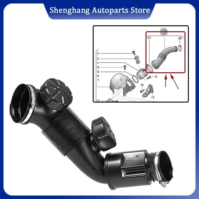 Engine Air Intake Hose Pipe 4H0129616M 4H0 129 616 M 4H0129616N 4H0129616D Audi A8 Quattro 3.0L V6