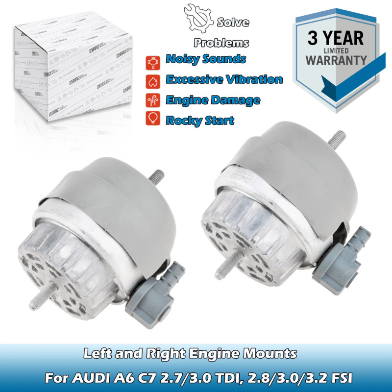 Left and Right Engine Mounts 4F0199379BH,4F0199379D,4F0199382BL,4F0199382D For AUDI A6 C7 2.7/3.0 T