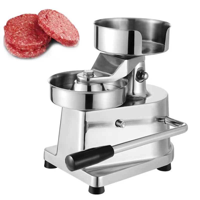Manual Hamburger Press 100-150mm Burger Maker Machine Hamburger Press Forming Machine Round Meatloa