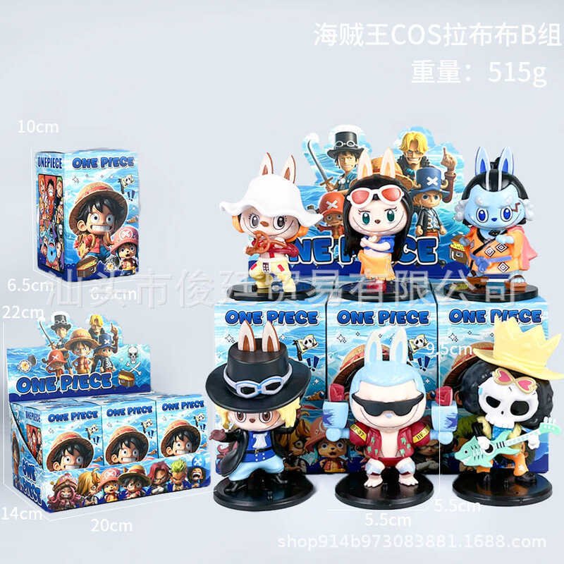 THE MONSTERS LABUBU One Piece Series Mystery Box LABUBU One Piece รูปของขวัญตุ๊กตาตกแต่ง