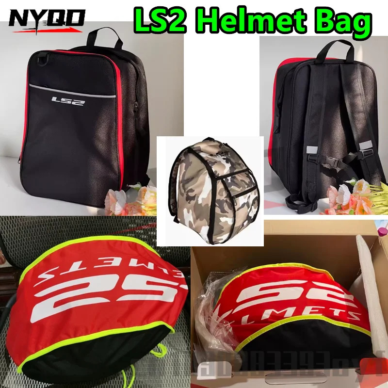 LS2 Helmet Bag for FF906/FF399/FF900/FF353/MX436/MX701 Full Helmet Flip Up Helmets Carrying Bag Mot