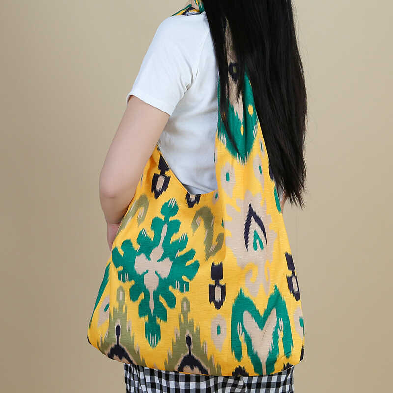 สไตล์ชาติพันธุ์ Tote Bag Xinjiang Tourist ของที่ระลึก Edles รูปแบบกระเป๋าสะพายแฟชั่น All-Match Messe